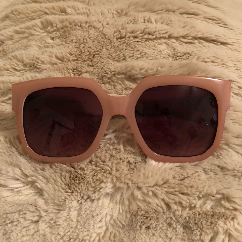 Blush pink sunglasses